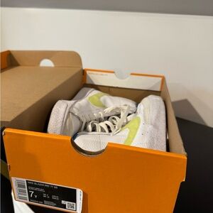 Nike Blazer Mid '77 GS White and Yellow Sneakers